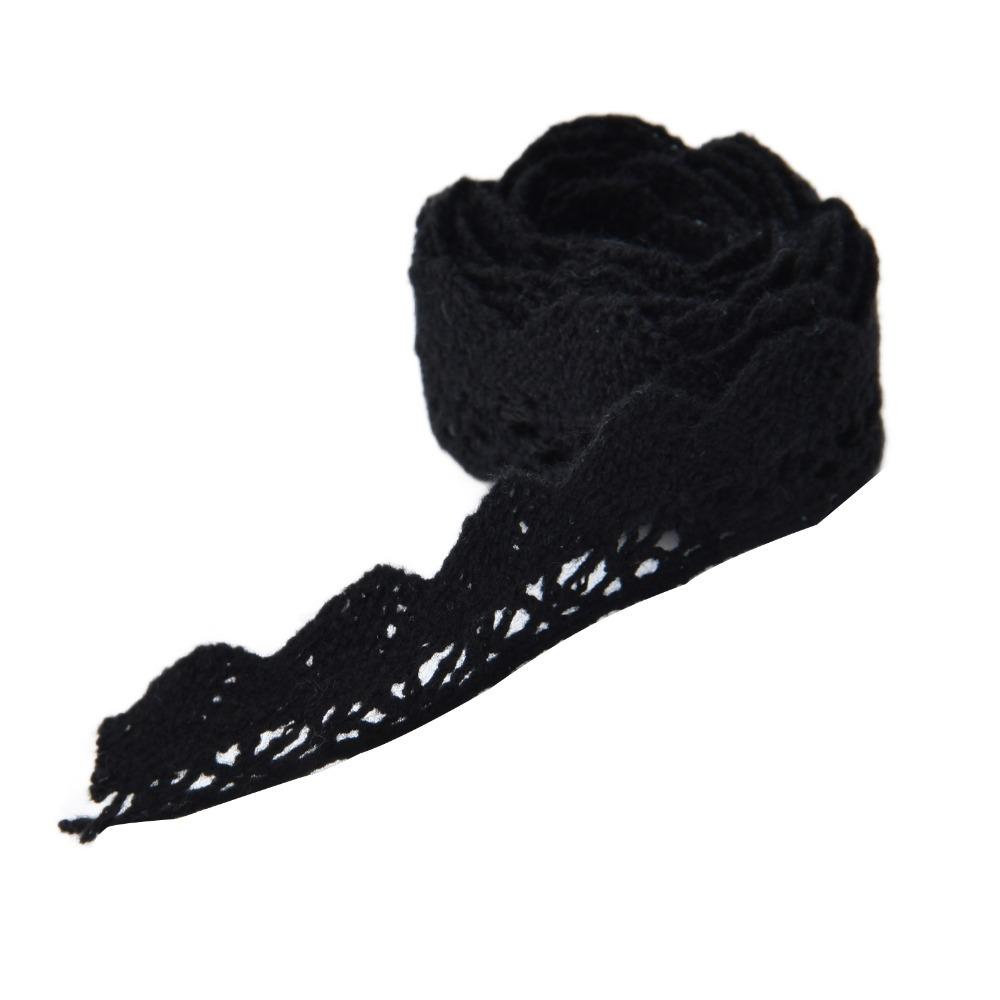 1pcs 20 Yards Length Cotton Lace Trim Scalloped Lace Edge  For Curtain Decoration