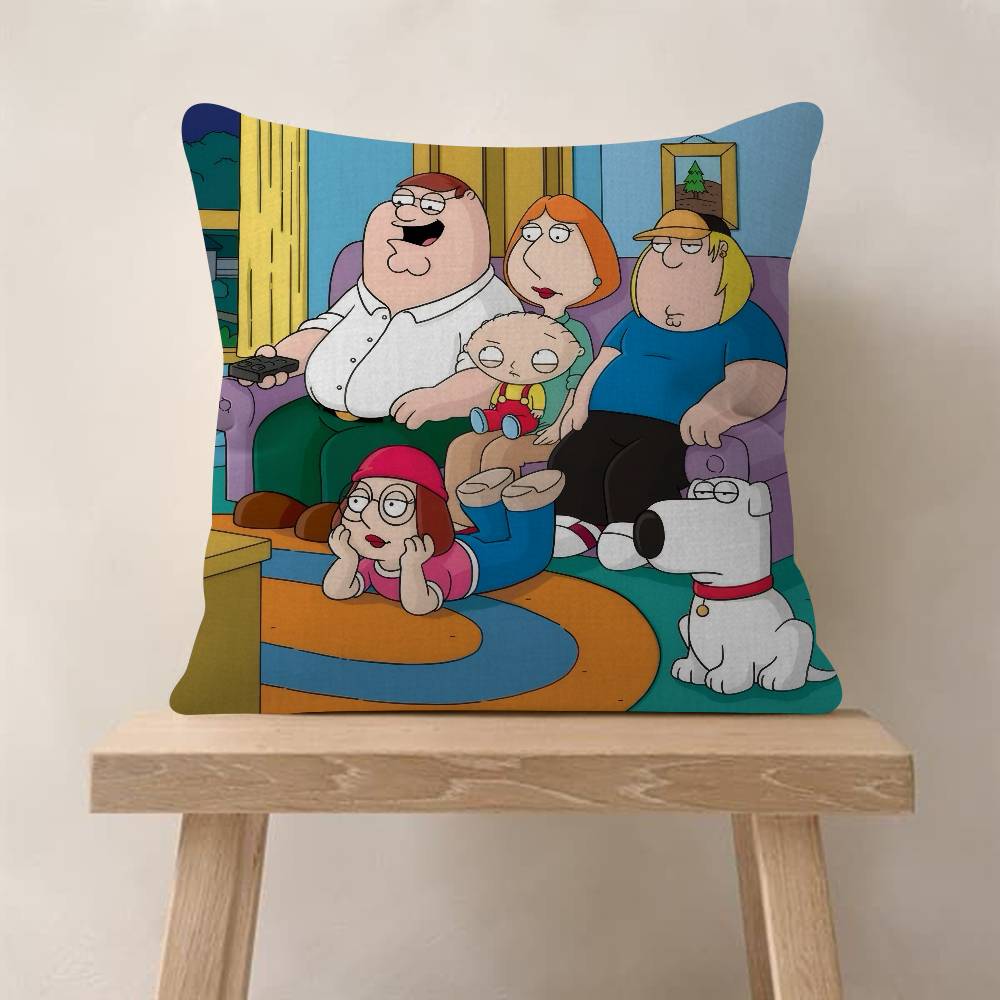 Anime FFamily movie GGuy Personalized picture text home decorative pillows Household Gifts 45x45cm