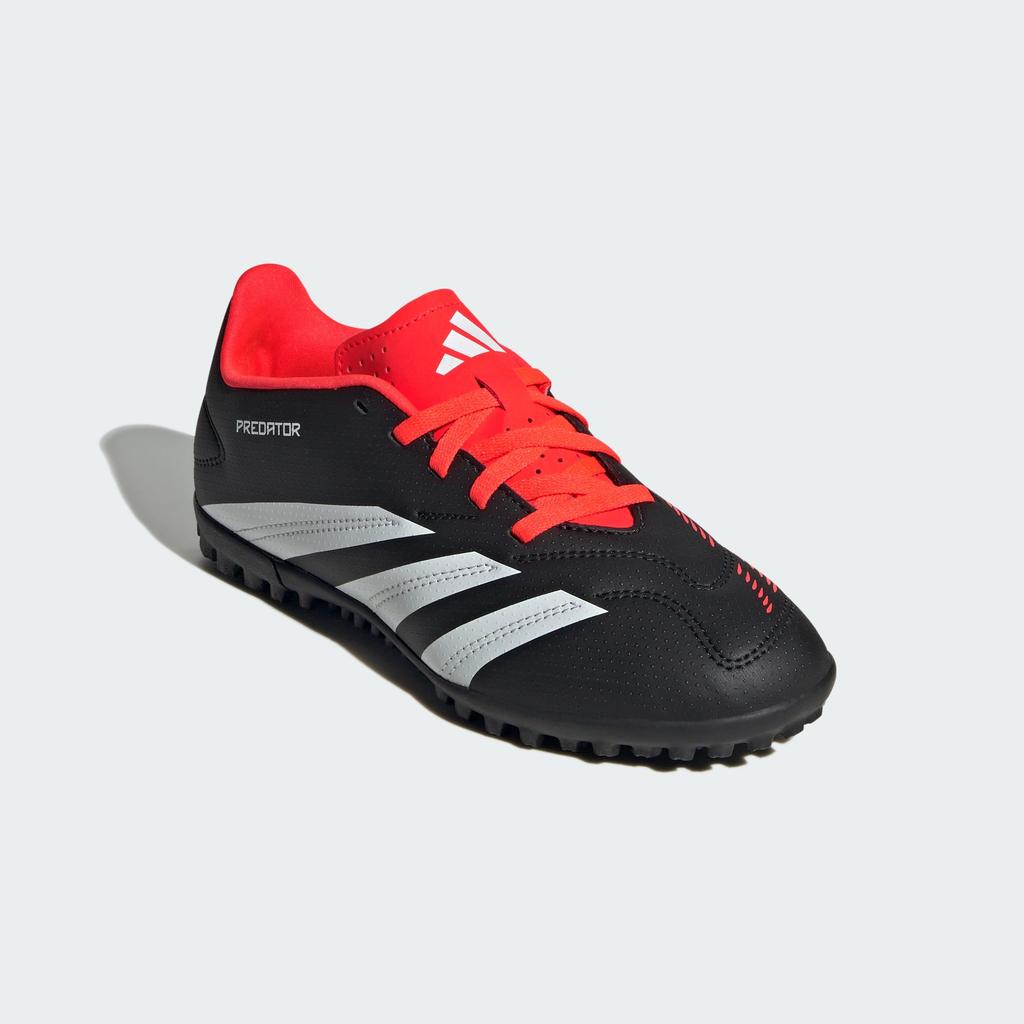 Adidas Predator Club TF Futsal Shoes for Juniors and Kids, MDJ97, Black, Size 21.0 cm, Boys and Girls, Sizes 17-24.5 cm, Unisex