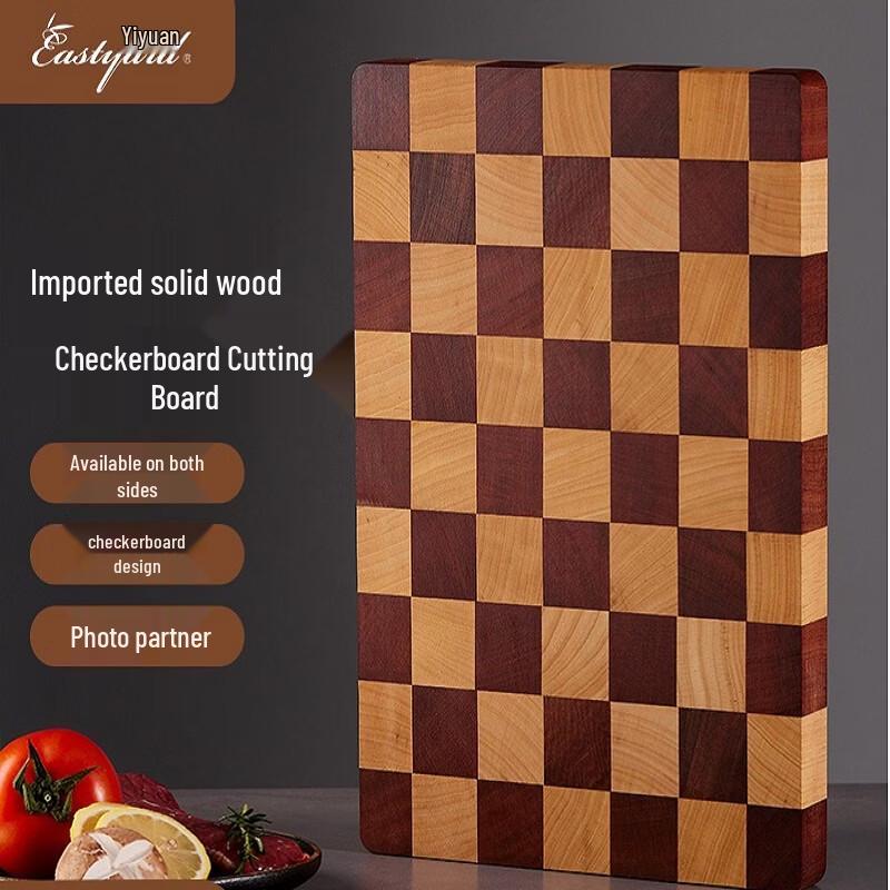 Tagliere Tagliere Scacchiera in Legno Bianco e Wenge Yiyuan
