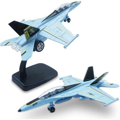 Army Military F18 Fighter Model Aircraft Model Collectables Home Decor Desktop Decoration with Base Airplane Model for TV Cabinet Home Cafe Office