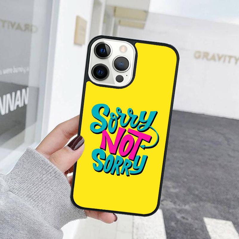 

Funny Letter Sorry If Phone Case For iPhone 17 Air 15 16 Cover 11 13 14 Pro Max 12 Plus Max Fundas iPhone 16plus