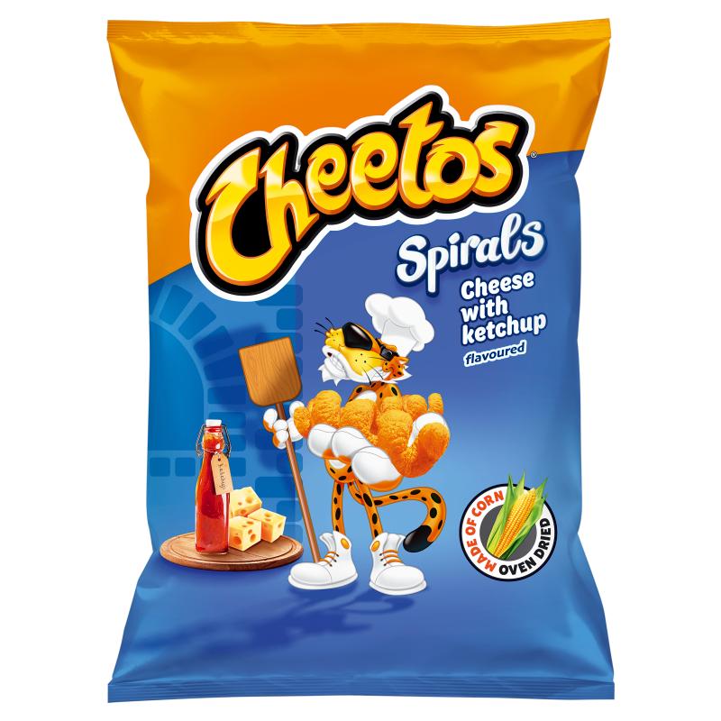 Cheetos Spirals Croccantini di Mais al Gusto Formaggio e Ketchup 130 G