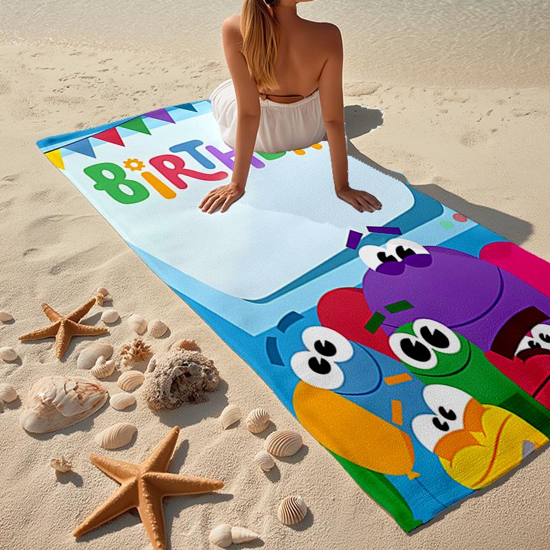 Ask the StoryBots Fashion Beach Towel: Ideal for Summer Adventures Soft, absorbent and quick drying suitable for swimming and bathing