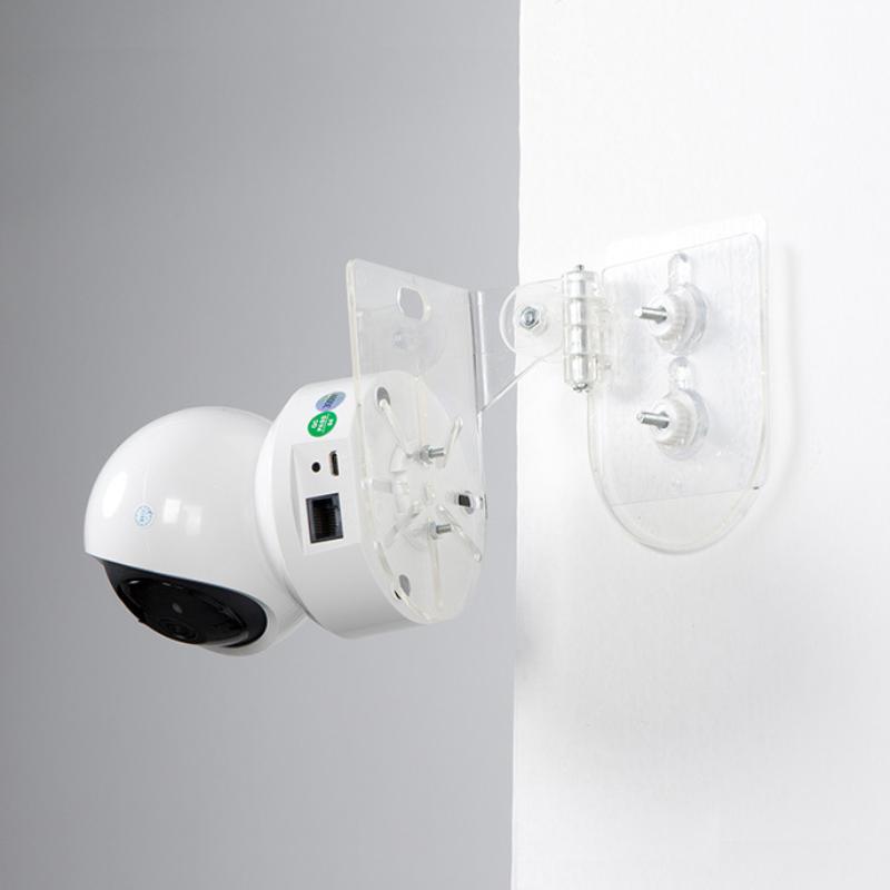 Glue Base L Shaped PTZ Camera Wall Mount Bracket Nail Free Easy Fix for Offices Living Rooms or Entrances