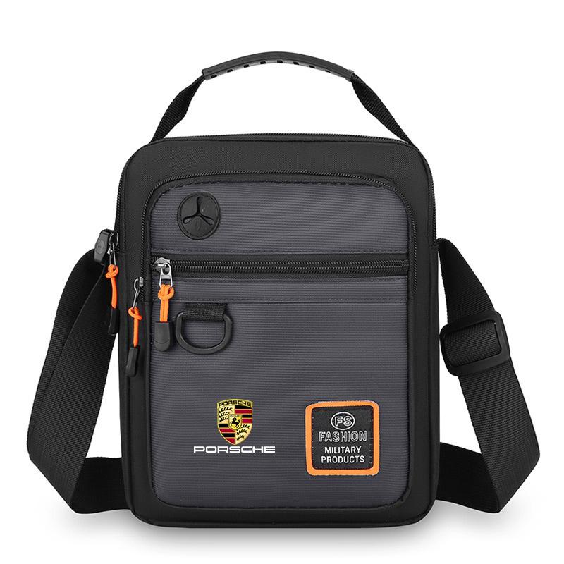 Borsa a Mano Grande in Nylon Casual da Auto Borsa a Tracolla Elegante per Porsche Cayenne Panamera Macan Boxster Cayman 718 911 Adesivo blsh61