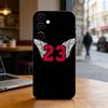 B-Basketball 23 J-Jordan Phone Case Black Silicone Soft For Samsung Galaxy A73,A72,A71,A70,A53,A52,A51