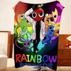 Game R-Rainbow F-Friends Throw Flannel Throw Blanket, Lightweight Cozy, Durable Washable cute Cool
