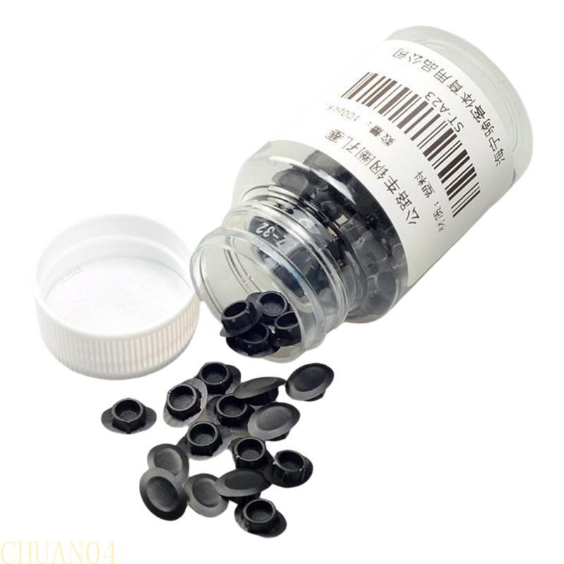 A1A2 100Pcs Plastic Bicycles Rims Wheel Plugs Replacement Mountain Bike Tire Pad Steel Rings Hole Plug Bicycles Accessory