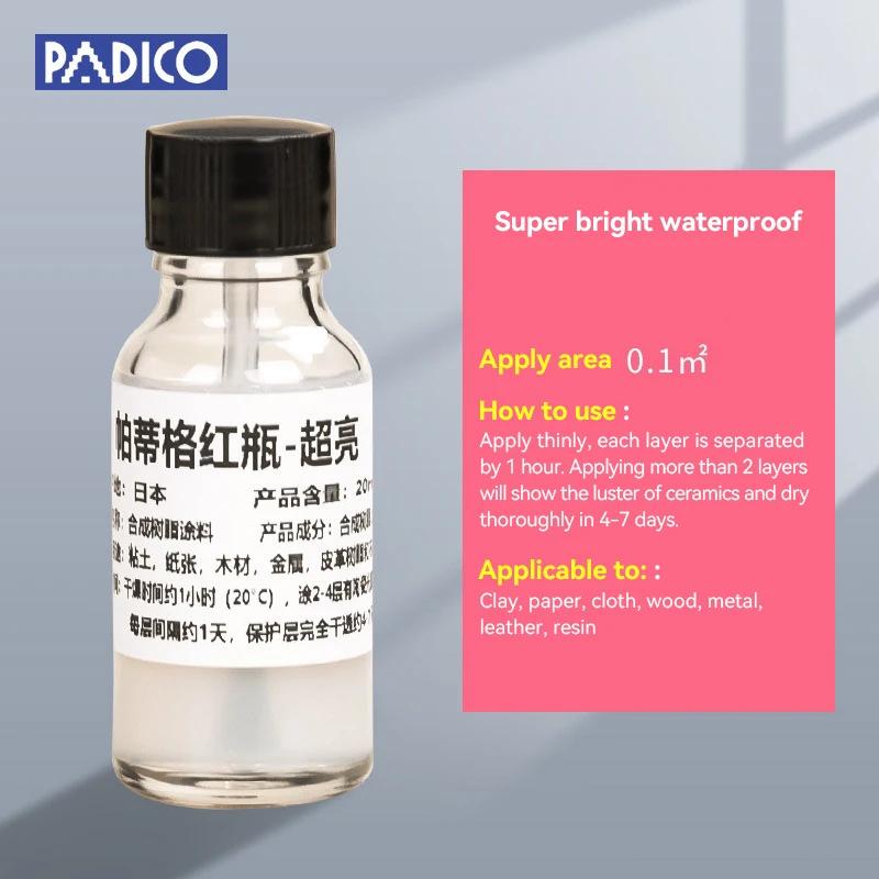 10/20/100/200ml Water-Based Gloss Varnish Resin Finish for Stone Polymer Air-Dry Clay - Dustproof High Shine Protective Coating