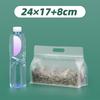 Reusable Food Bag Freezer Food Storage Bag Silicone Bag Airtight Top Kitchen Organizer Resealable Bags for Freshness
