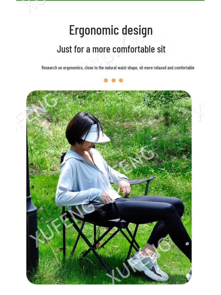 Ultralight Portable Folding Chair with Backrest for Camping, Fishing & Picnics