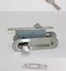 Brushed Stainless Steel Recessed Sliding Door Hook with Oval Hidden Pull Handle for Interior Doors