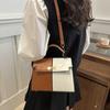 2025 neue Color-Block Umhängetasche Pendler Handtasche Premium Metallschloss Crossbody