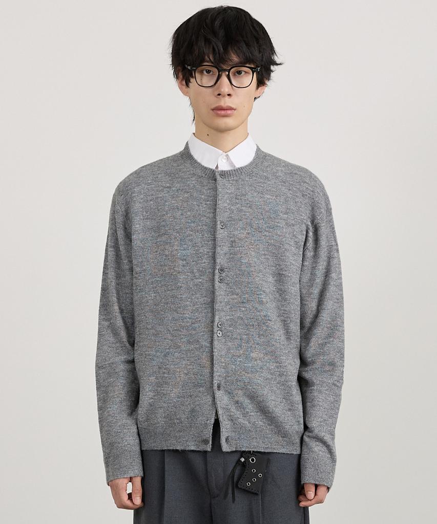 TMAKER Button Rhythm Round Cardigan Lgr