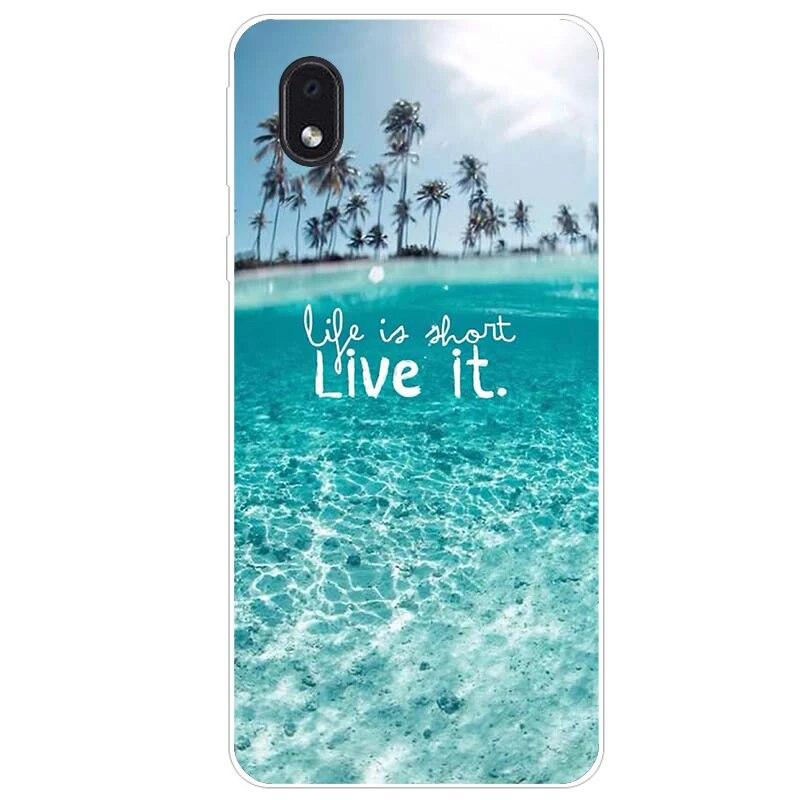 For Samsung Galaxy M01 A01 Case For Samsung Galaxy M01 Core Soft Case Cover M 01 A01 Core Fashion Protect Black Silicone Cover