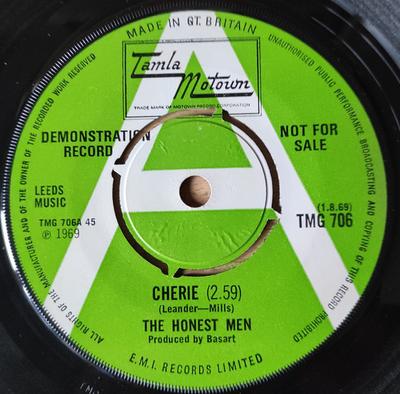 7-Zoll-Schallplatte HONEST MEN Cherie TMG706PROMO Tamla Motown 1969 UK SoulFunk Gebraucht
