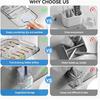 1pc Transparent Wall-Mounted Toothbrush Holder (with Divided Compartments & Drainage Design) Bathroom Space-Saving Storage Accessory