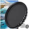 Junestar 52MM Neutral Density Lens ND Filter ND2‑ND400 Adjustable for SLR Mirrorless Camera Lens