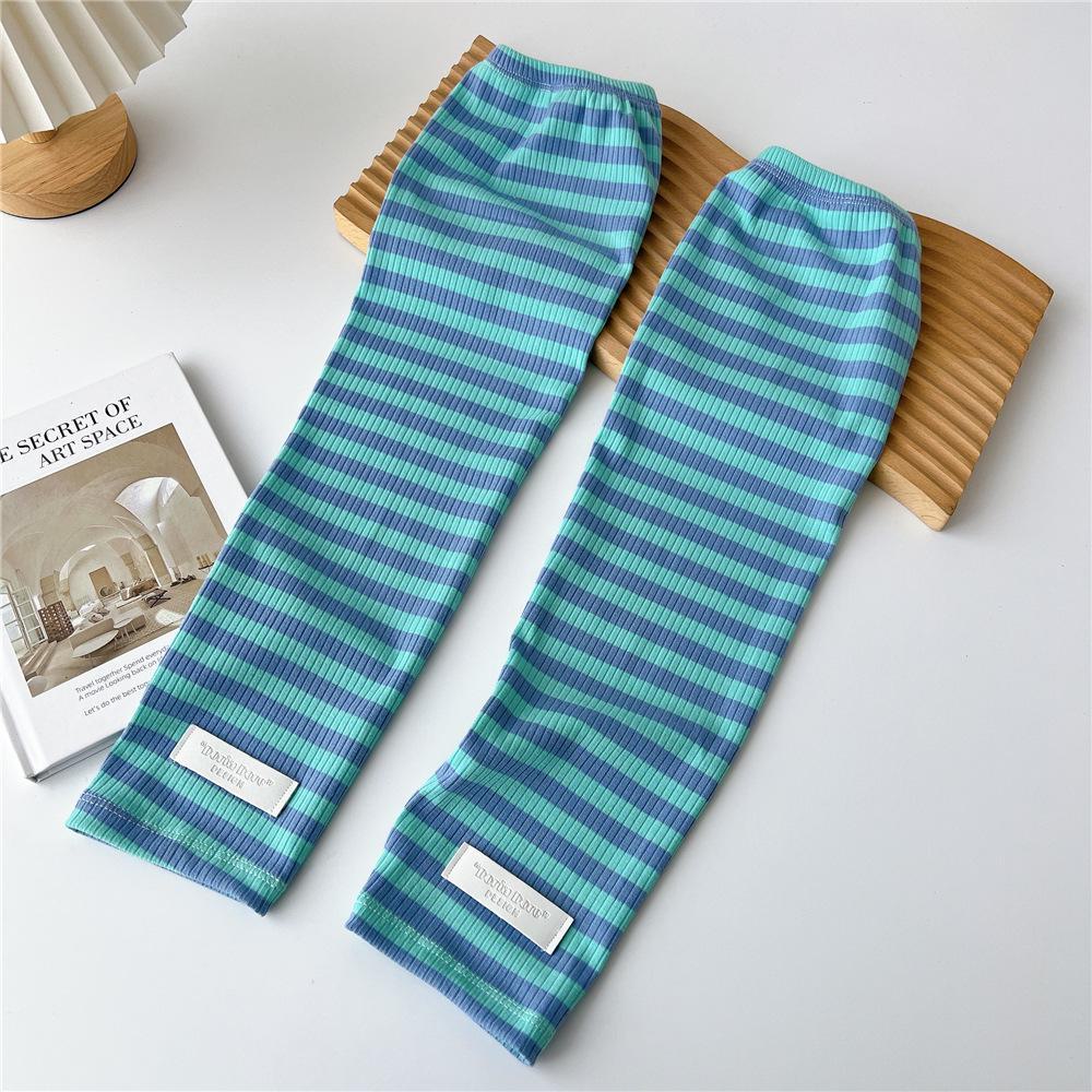 

Женские полосатые нарукавники с длинным рукавом на весну/осень — идеально подходят для офиса, вождения, езды на велосипеде и интернет-знаменитостей 5D design синий