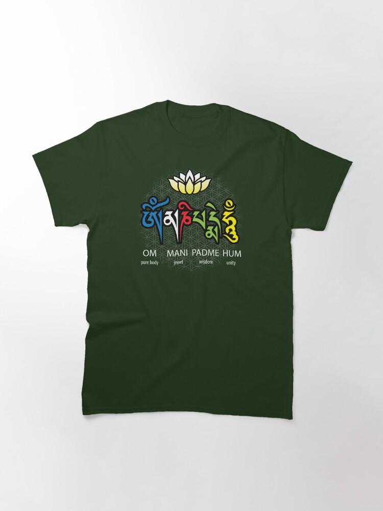 Jewel Om Mani Padme Hum Mantra Classic T-Shirt
