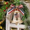 US 250th Bell Ornament US Founding Commemorative Ornament 1776-2026 250th America's Founding Keepsake Bell for Christmas Tree
