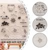 Birthday Celebration Clear Stamp Flower Pattern Silicone Stamp for Birthday Card Making Scrapbooking Journal Planner