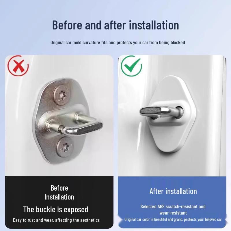 Xiaomi SU7 Car Door Lock Protection Cover: Rust-Proof ABS Buckle and Limiter Accessory