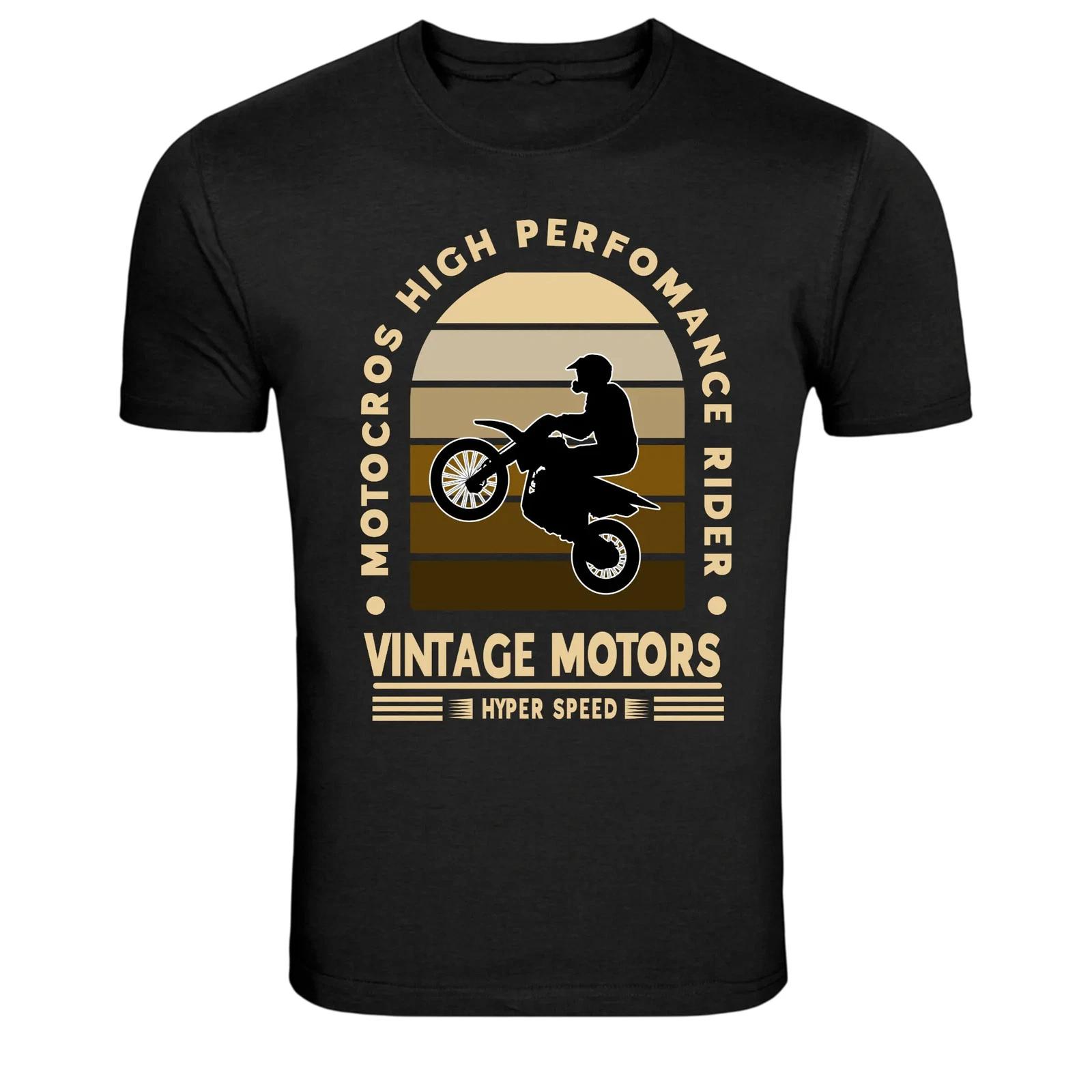 Motocross High Performance Rider Vintage Motors Graphic T Shirt XXXXL