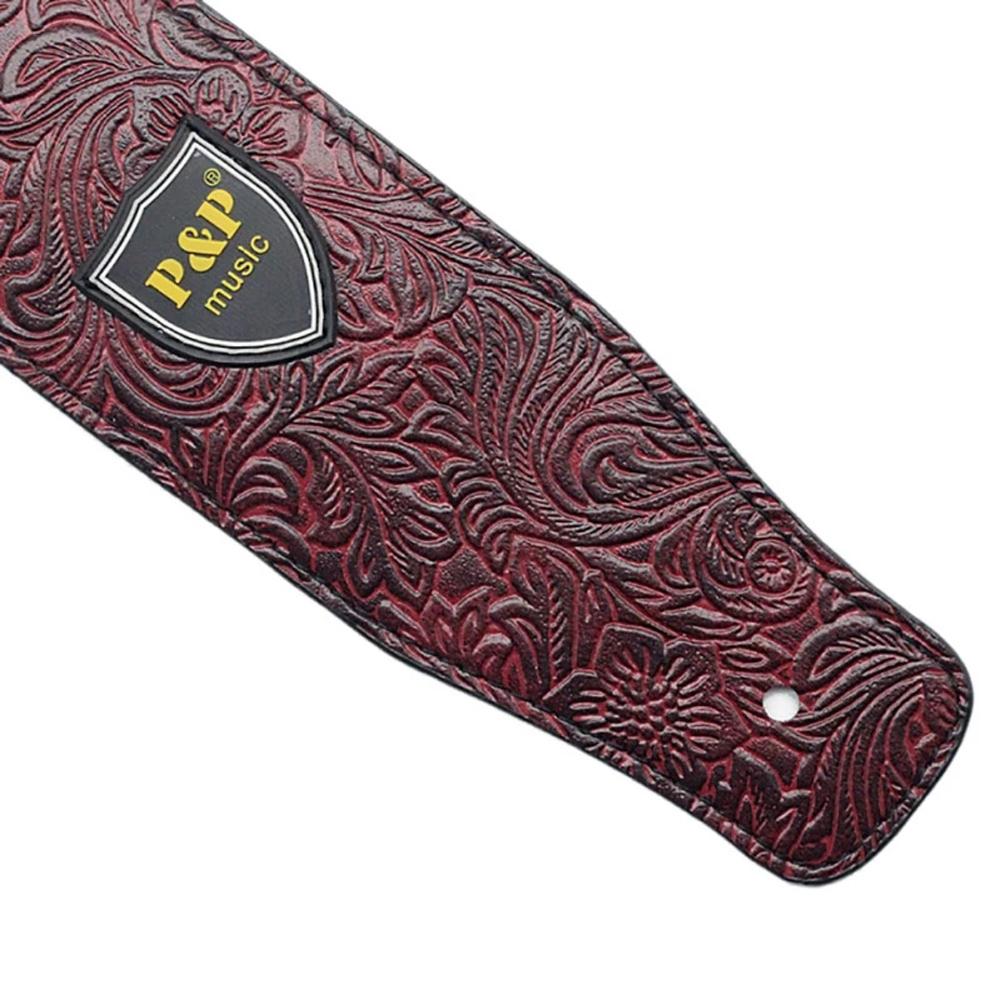 Snake Skin Guitar Parts Embossed Leather Guitar Strap Electric Guitar Strap Acoustic Guitar Strap