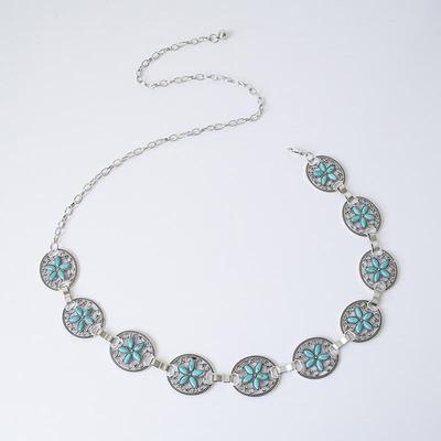 High-End Bohemian Turquoise Waist Chain for Women - Retro Style