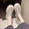 2025 New Women's Shoes One-pedal Flat-soled Single Shoes Cloth Shoes Fashion Casual Canvas Shoes