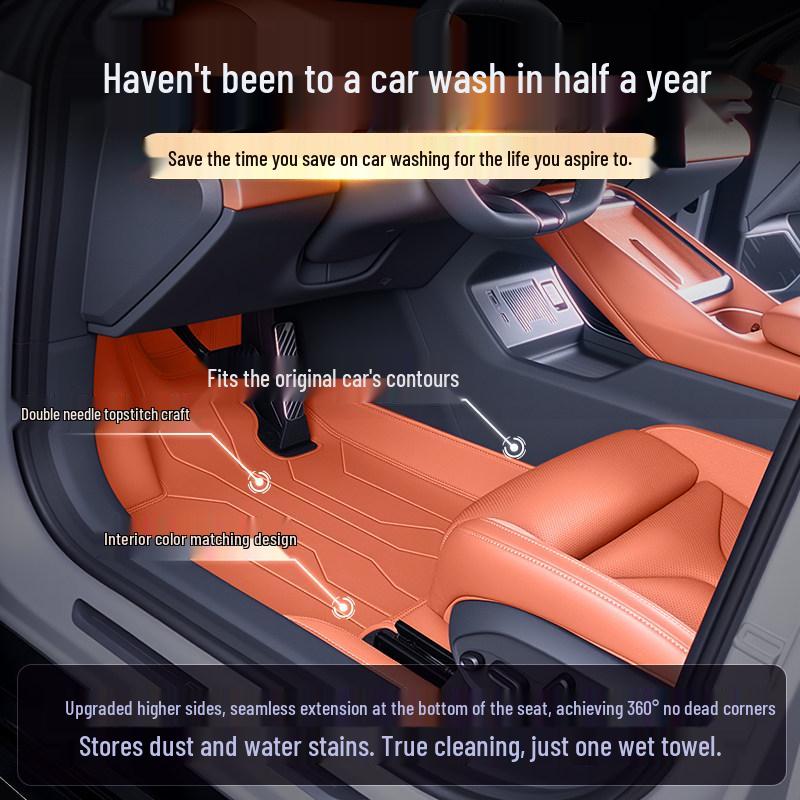 Full Coverage Floor Mats & Trunk Mat for Hongqi HS6 PHEV - 26 Models
