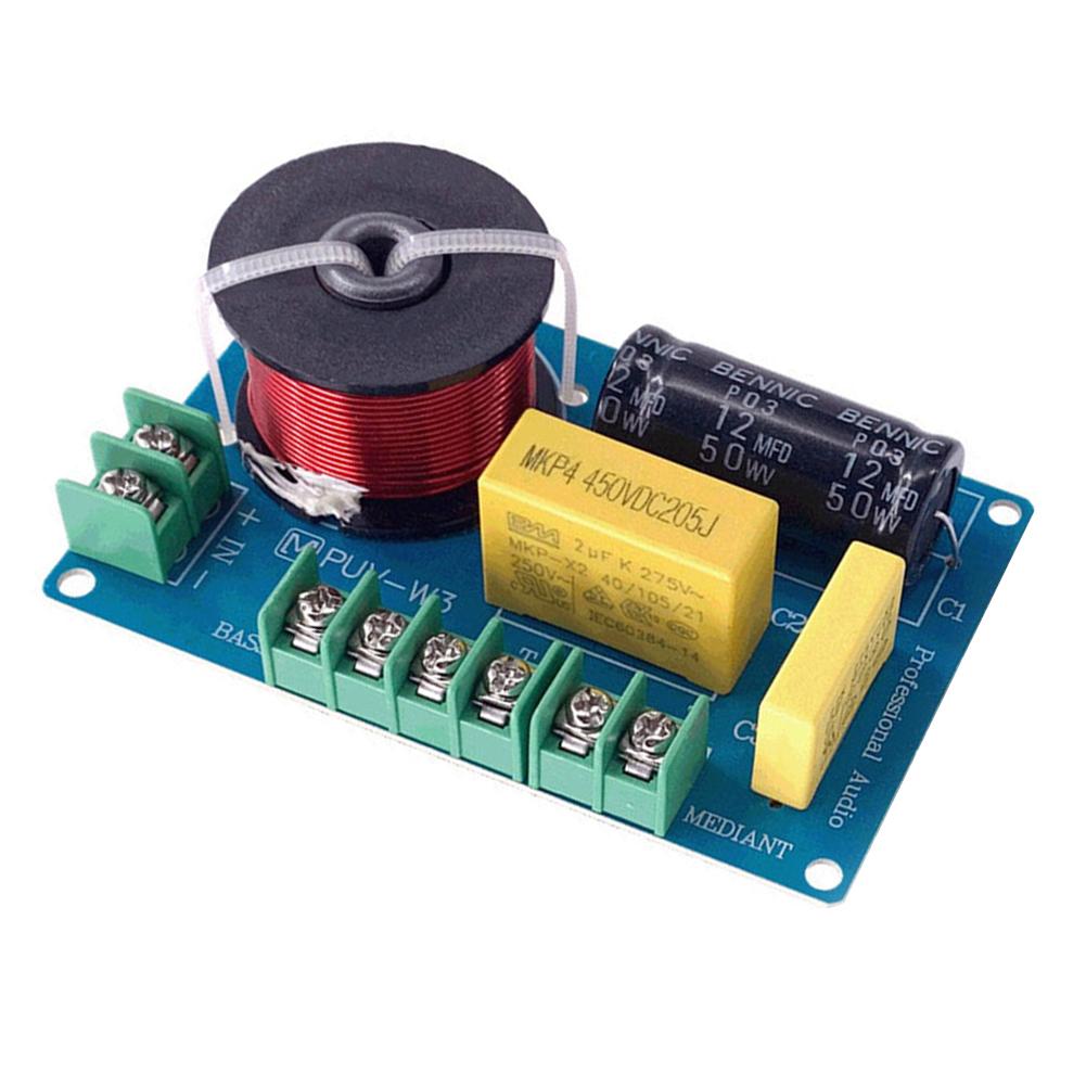 3-Way Speaker Frequency Divider Home Theater Dance Audio Hifi Filter Circuit Board Bookshelf Audio for 3.5/4/4.5-8 Inch Speakers