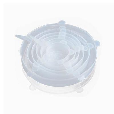 Universal Lid - Silicone - 6 Pieces - Extendable - Microwave Seals