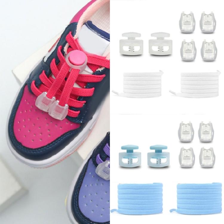 Lacets de Chaussures Élastiques Avec Fermoirs à Cordon 3 mm de Large 100 cm de Long Lacets Baskets Lacets Pour Hommes Femmes Adolescents Enfants