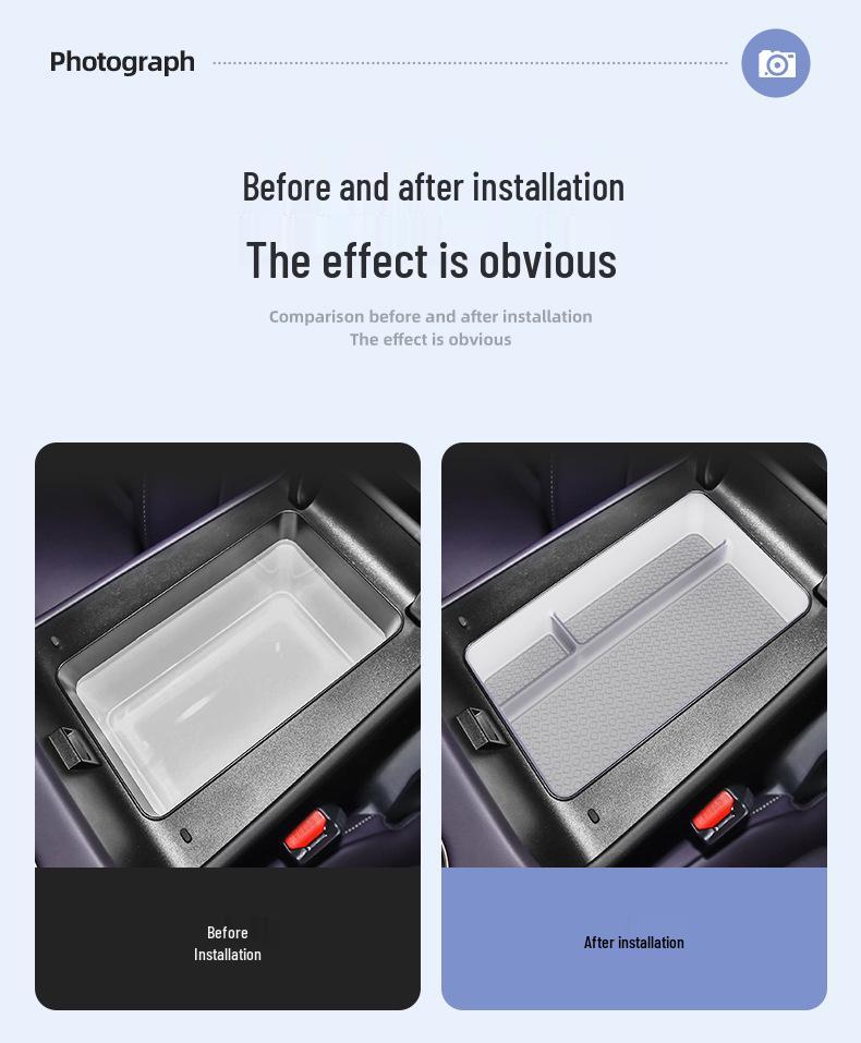 Fits Avatr 07: Armrest Box Storage & Console Compartment Accessories for 26 Models.