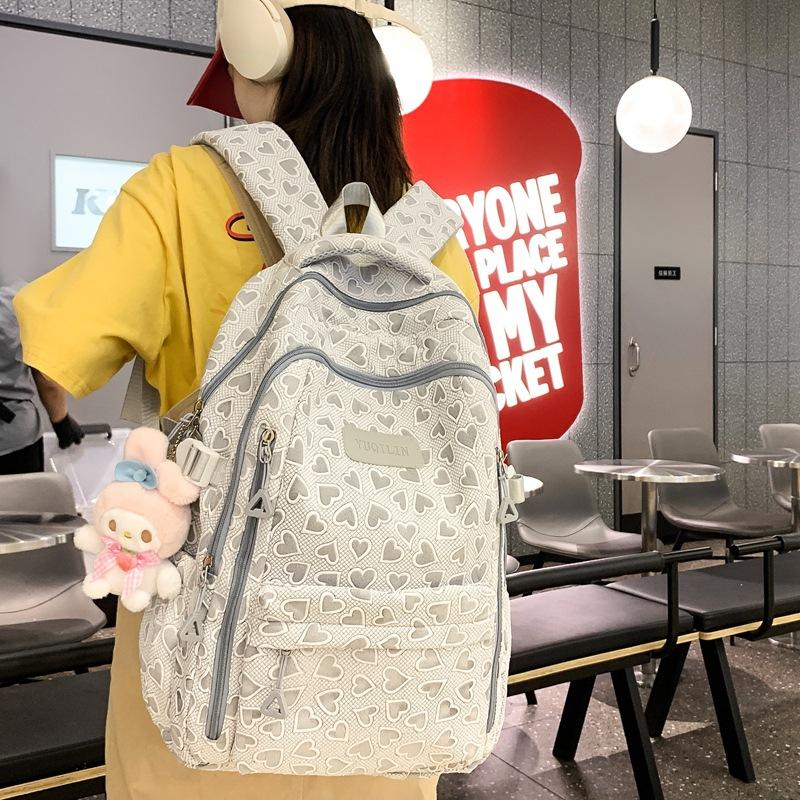 Mochila Escolar Para Estudiantes de Secundaria Femeninas, Gran Capacidad, Fresca y Linda, Mochila de Primaria, Mochila de Secundaria, Viaje de Secundaria