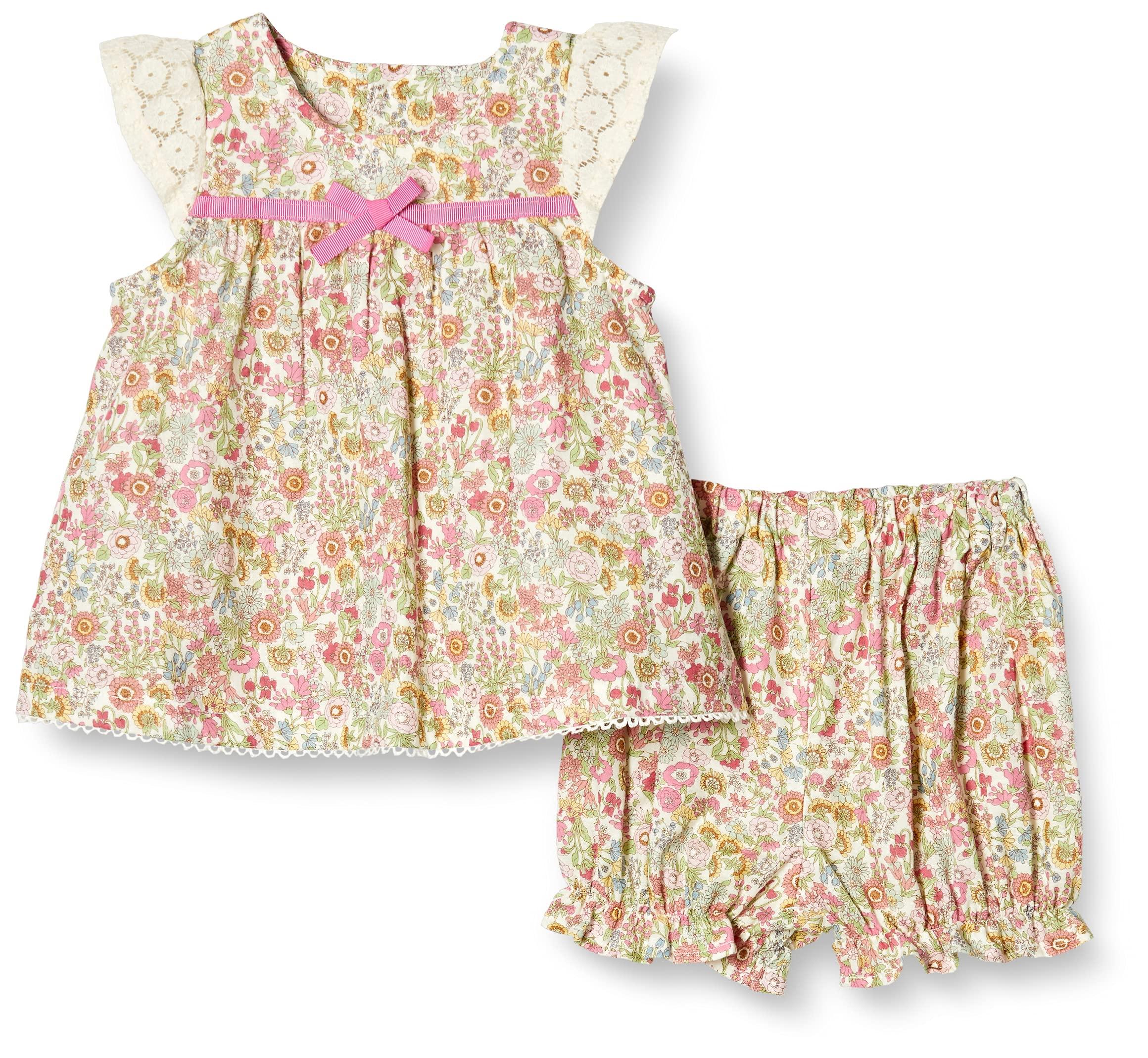 

Pample Mousse Gauze Floral Print Russel Lace Milky Suit PK 70cm + N/C {Spring/Autumn} DP-91402