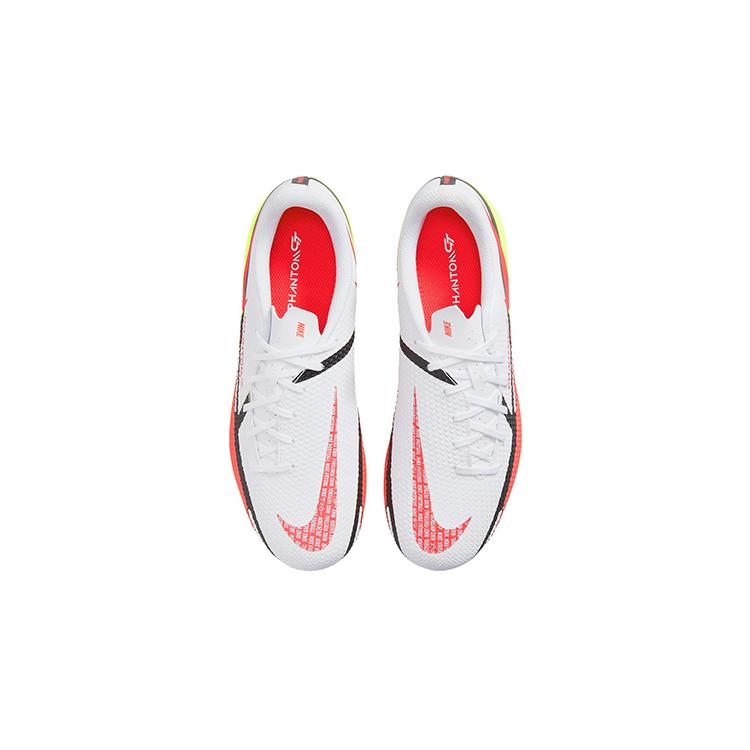 New Nike Phantom GT 2 Academy AG Wear Resistant Coverage Low Top Kids' Soccer Shoes White Red Kids' DC0811-167