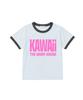 Deomopeuhauseu Kawaii Ringer Short Sleeve T-Shirt Butter Yellow