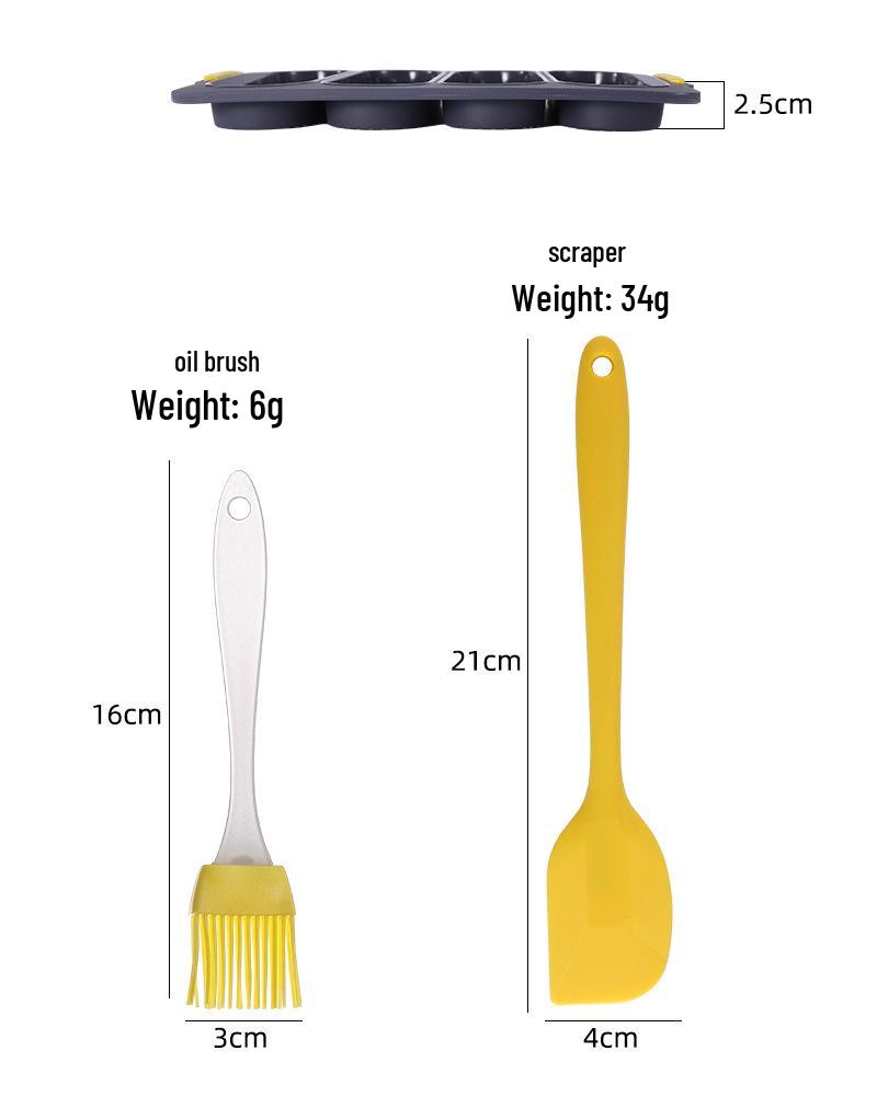 Non-Stick Silicone Bread & Cake Mold Set - Baking Tools