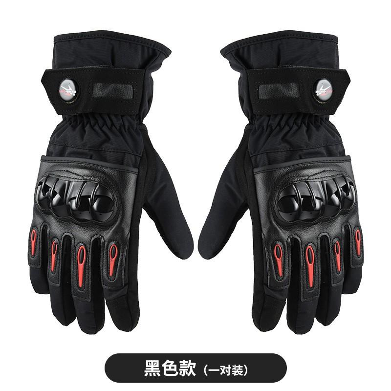 Mens Winter Motorcycle Gloves Touchscreen Waterproof Warm Anti-Slip Riding Gear Bikers Racers