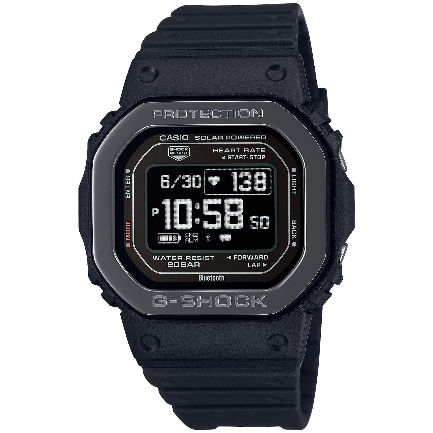

[Casio] Men s Watch G-Shock G-SQUAD Heart Rate Monitor Bluetooth DW-H5600MB-1JR Black [Japanese Model]