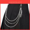 Hip Hop Metal Multilayer Belt Chain For Men And Women With Star Pendant