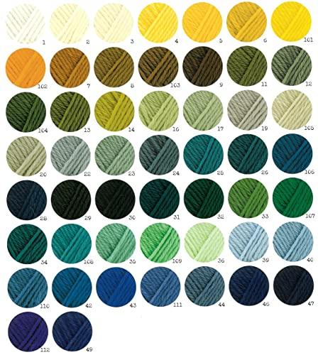 Richmore Percent Yarn, Medium Weight, Col. 22, Light Blue, 40g, Approx. 120m, Pack of 10, 017