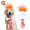 Unique Fluffy Hair Wig With Blue Tie For Cats And Dogs Ideal For Weddings And Birthdays