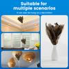 30-130CM Adjustable Ostrich Feather Duster Efficient Duster Furniture Cleaning Tool with Retractable Handle for Painting Craft