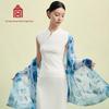 Forbidden City Culture Floral Mulberry Silk Scarf