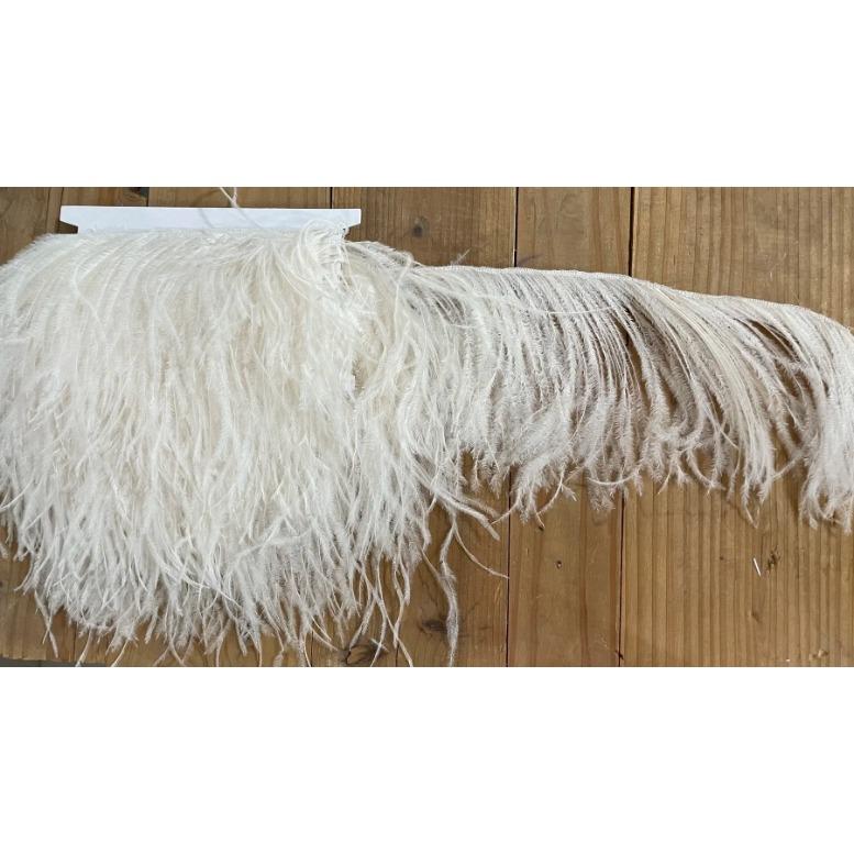 Feather White Ostrich Feather Trim for Wedding Party Dress Decorative Clothing Sewing Accessories 10-22cm Long Plume Fringe
